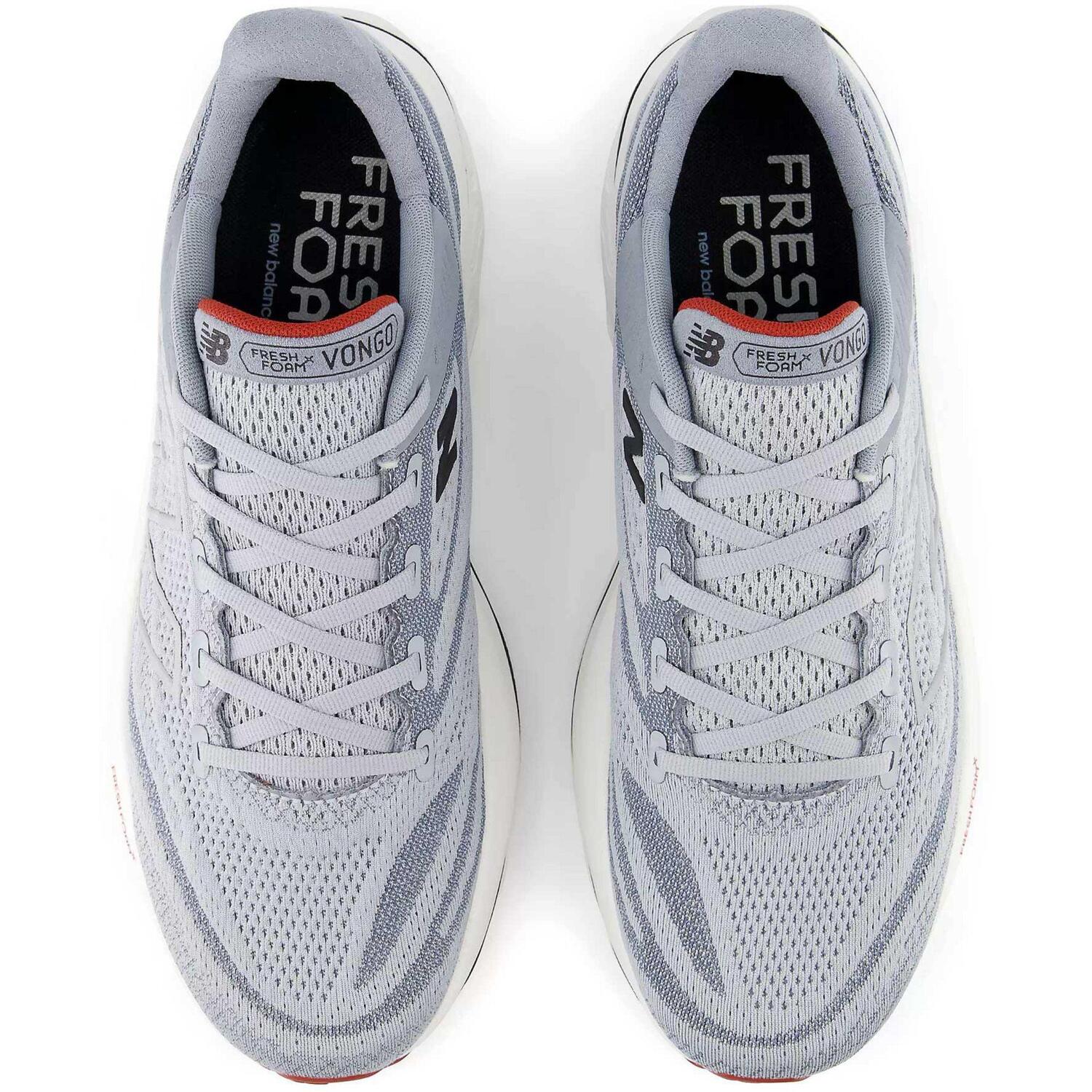 Мужские беговые кроссовки Fresh Foam X Vongo v6 New Balance, Aluminum Grey/Brick Red — фото 4