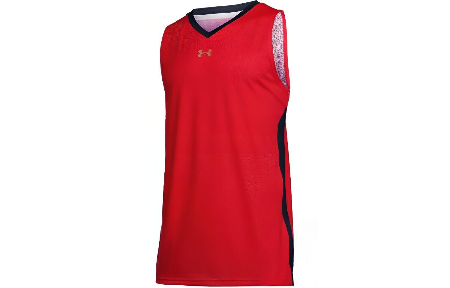

Баскетбольная майка мужская красная Under Armour, красный