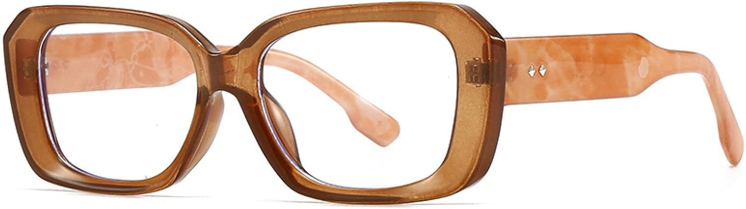 

Модные солнцезащитные очки Polygon для женщин в стиле ретро, ​​конфетные цвета, прозрачный градиент, защита от УФ-излучения UV400; мужские солнцезащитные очки с заклепками TVTBBVV, Tea Clear