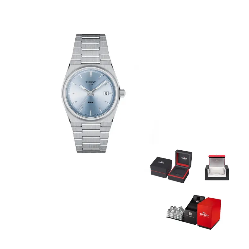 

TISSOT Часы PRX Super Player Series Quartz Movement Women's Watch 35mm Blue Dial Stainless Steel Case Stainless Steel Strap, Blue Dial