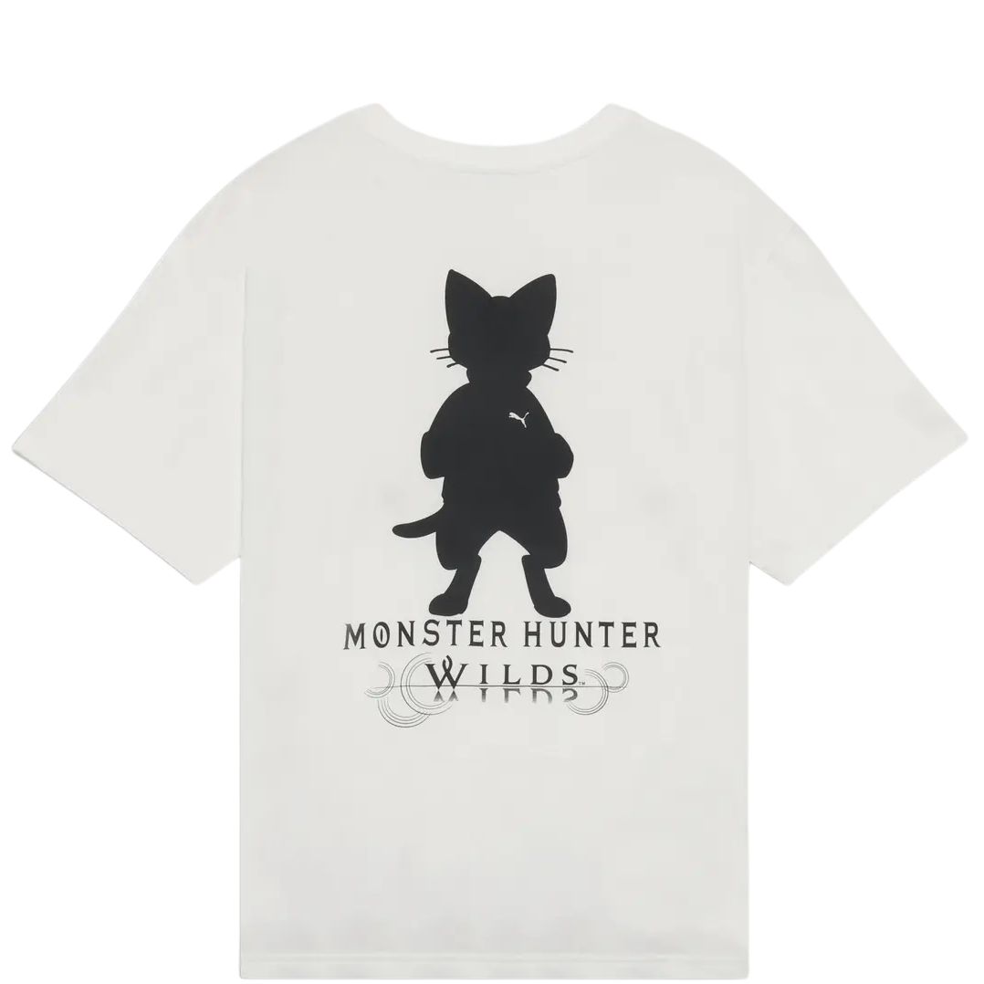 

Футболка Unisex Monster Hunter Wilds FW25 Airou Silhouette PUMA, белый
