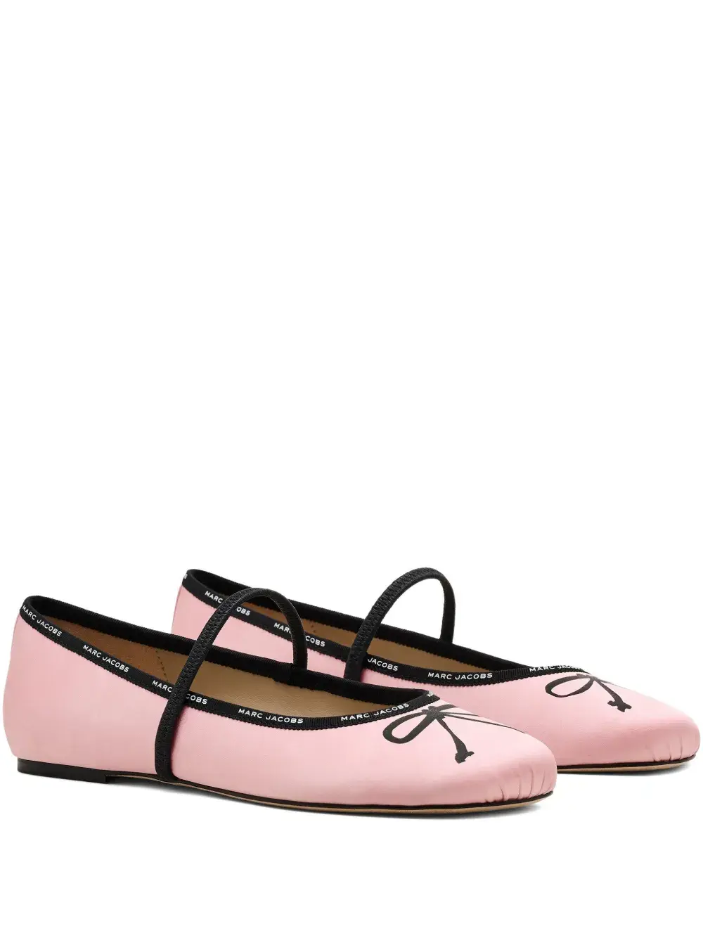 Балетки с бантом MARC JACOBS, розовый