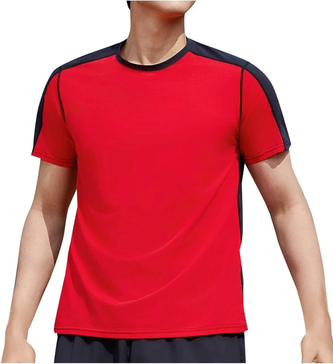 

Футболка Casual Solid-Color с круглым вырезом