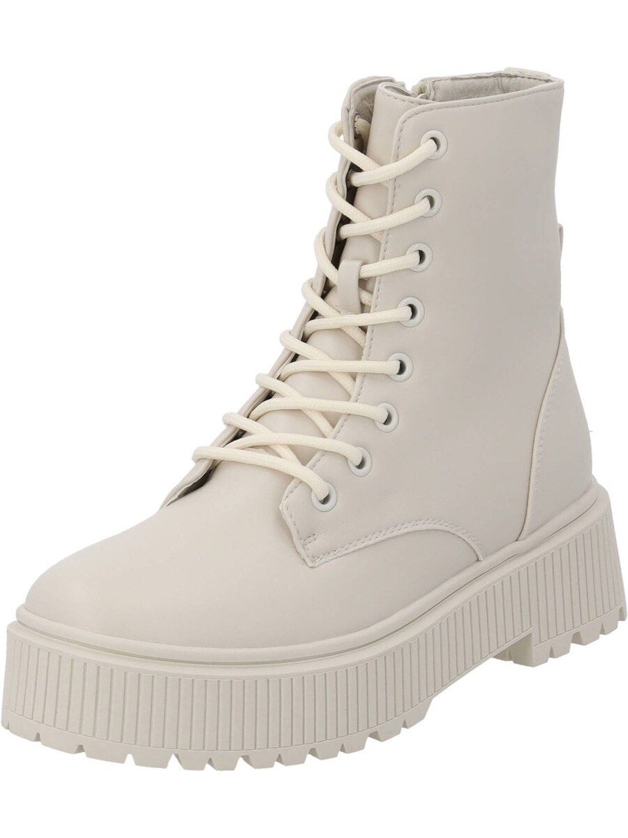 Ботильоны на шнуровке Palado Lace-Up Ankle Boots Aliaxe, светло-бежевый