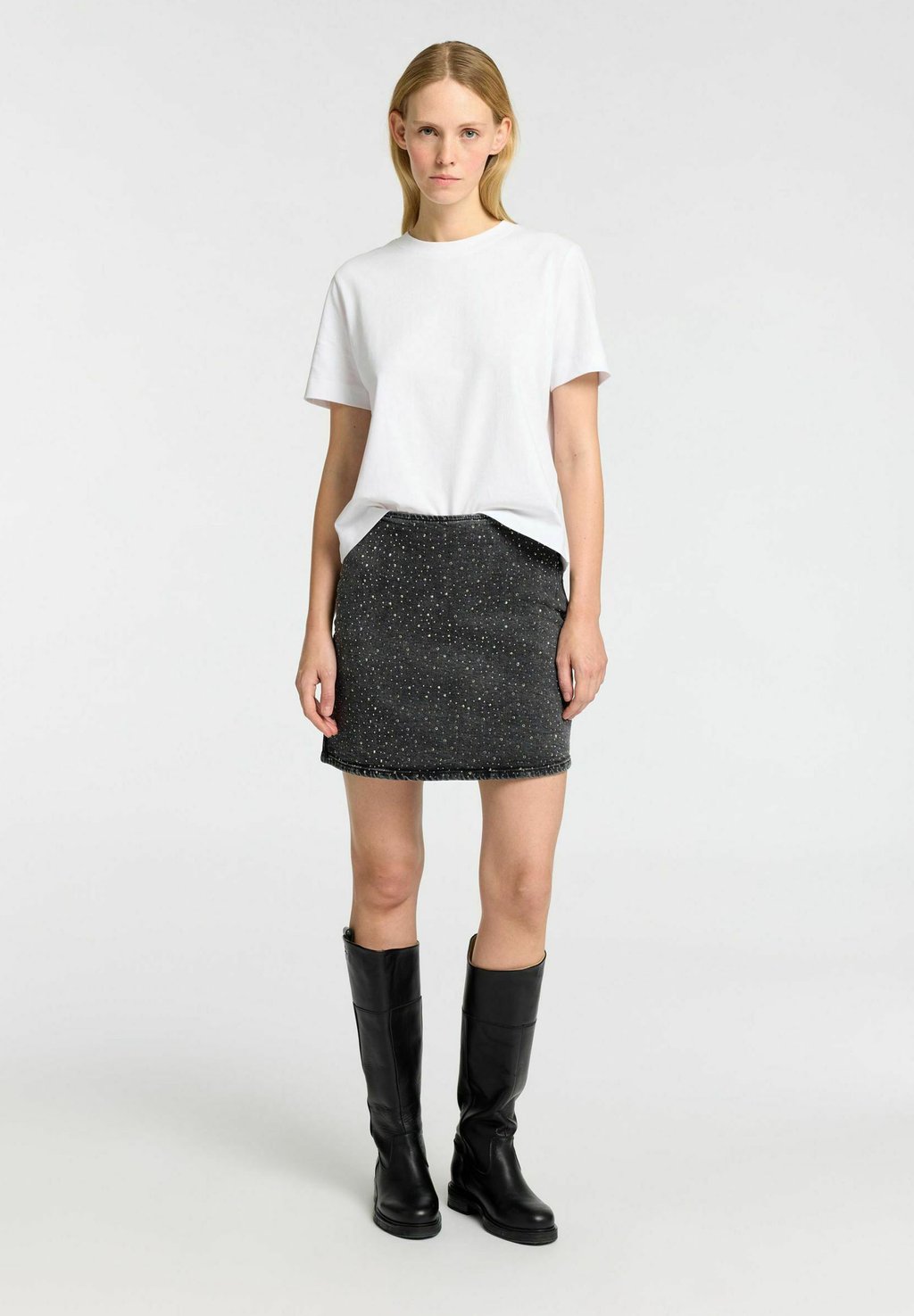 

Юбка из денима Selected Femme, черный