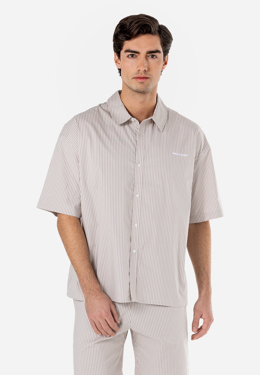 

Рубашка RATON SHORTSLEEVE UNISEX - Button-down blouse Pegador, серый