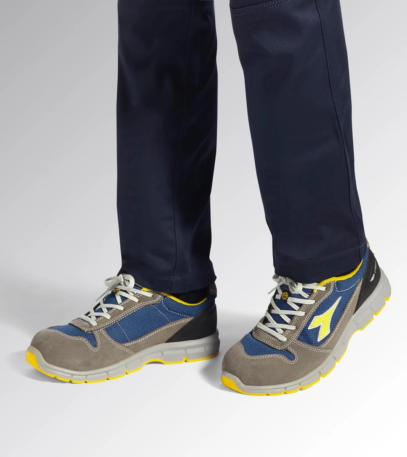 Рабочие кроссовки Utility Diadora - низкие рабочие кроссовки Run Text Low S1P SRC ESD для мужчин и женщин, Grigio Castello Blu Insegna — фото 2