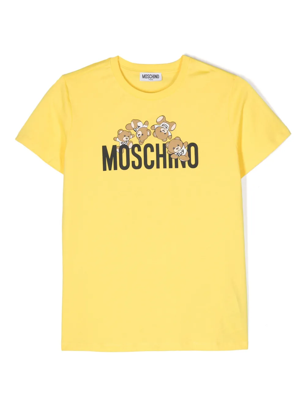 

Футболка с принтом Teddy Bear Moschino Kids, желтый