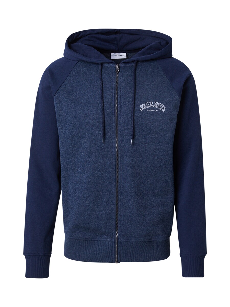 

Толстовка с капюшоном на молнии JACK & JONES Zip-Up Hoodie JJRICKY, цвет navy/mottled blue