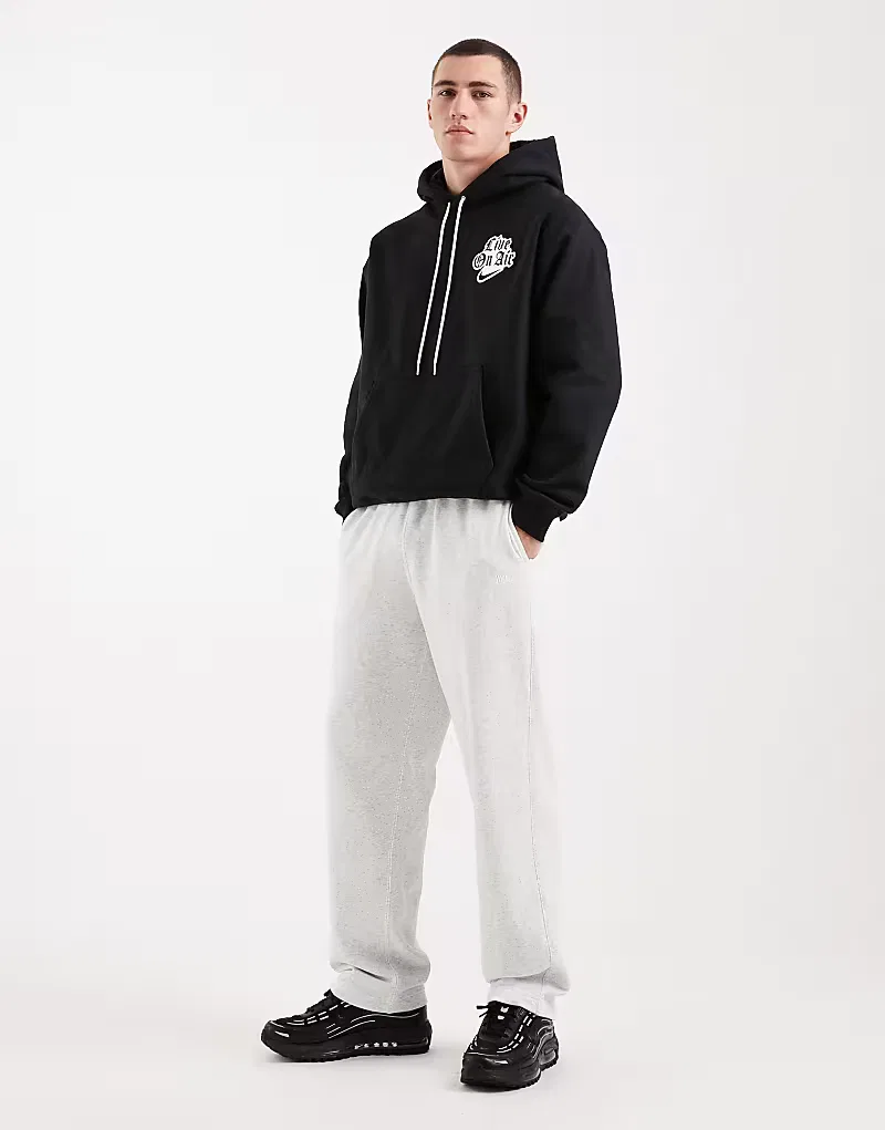 Спортивные брюки Nike Club French Terry с открытым низом, светло-серый — фото 2