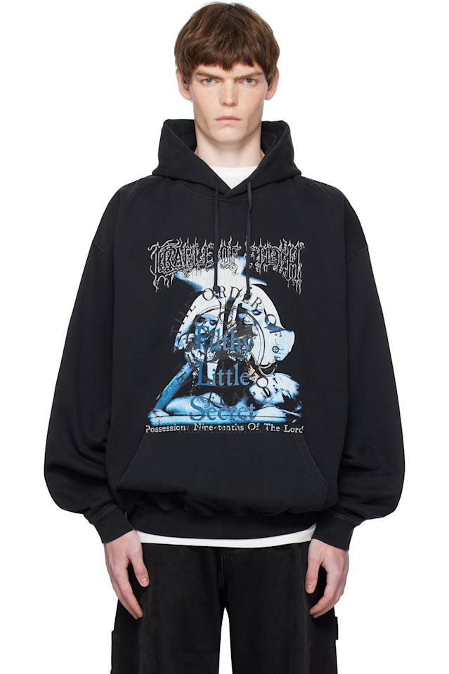 

Грязный секрет' оверсайз худи Vetements, черный