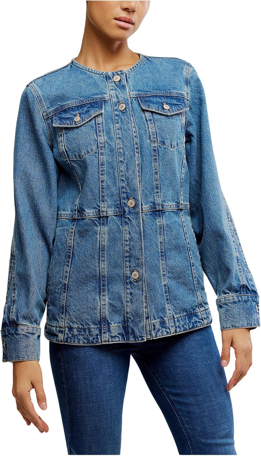 

Куртка Free People Lula Denim Jacket, цвет River Blues
