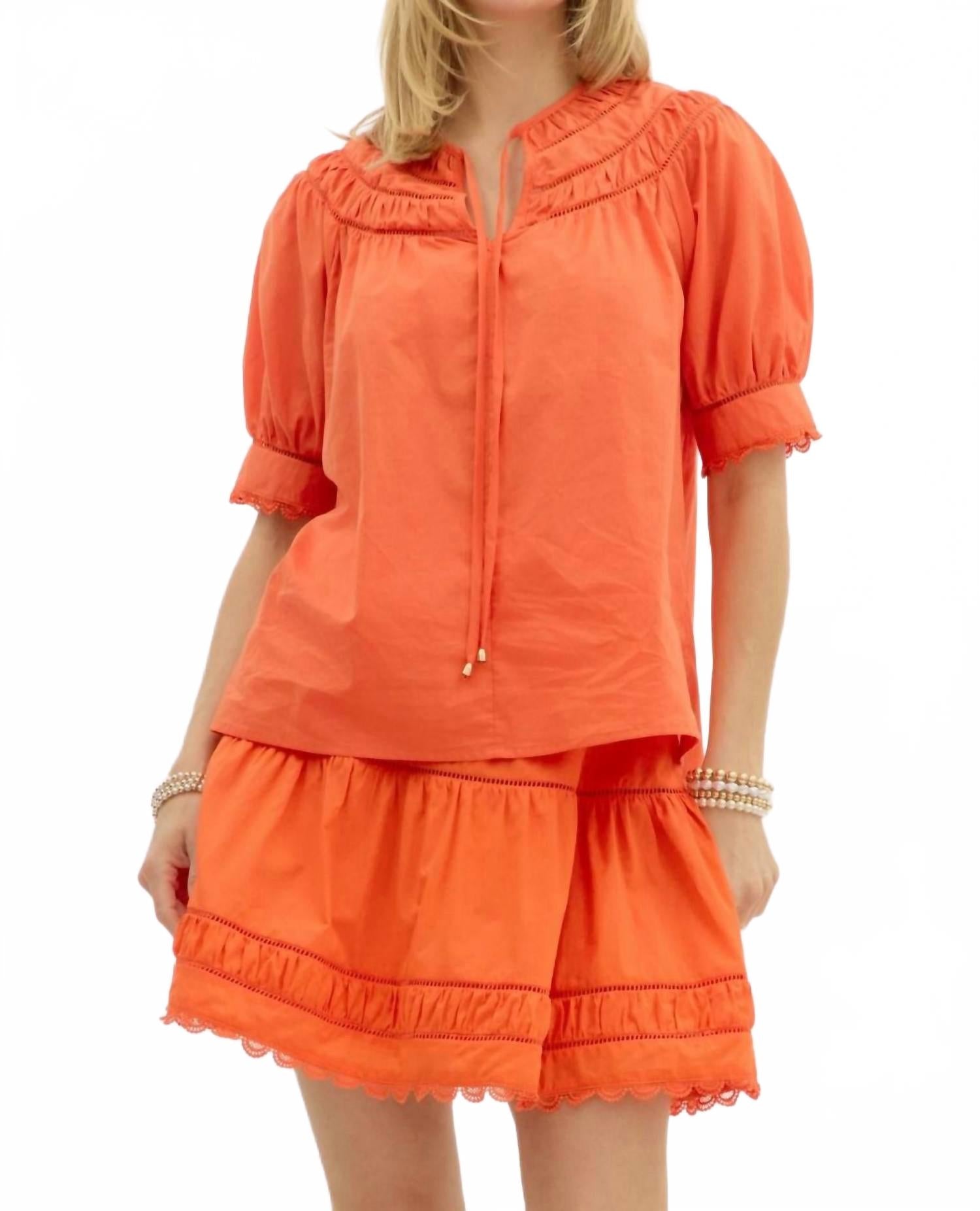 

Юбка с воланами оранжевого цвета Entro, оранжевый