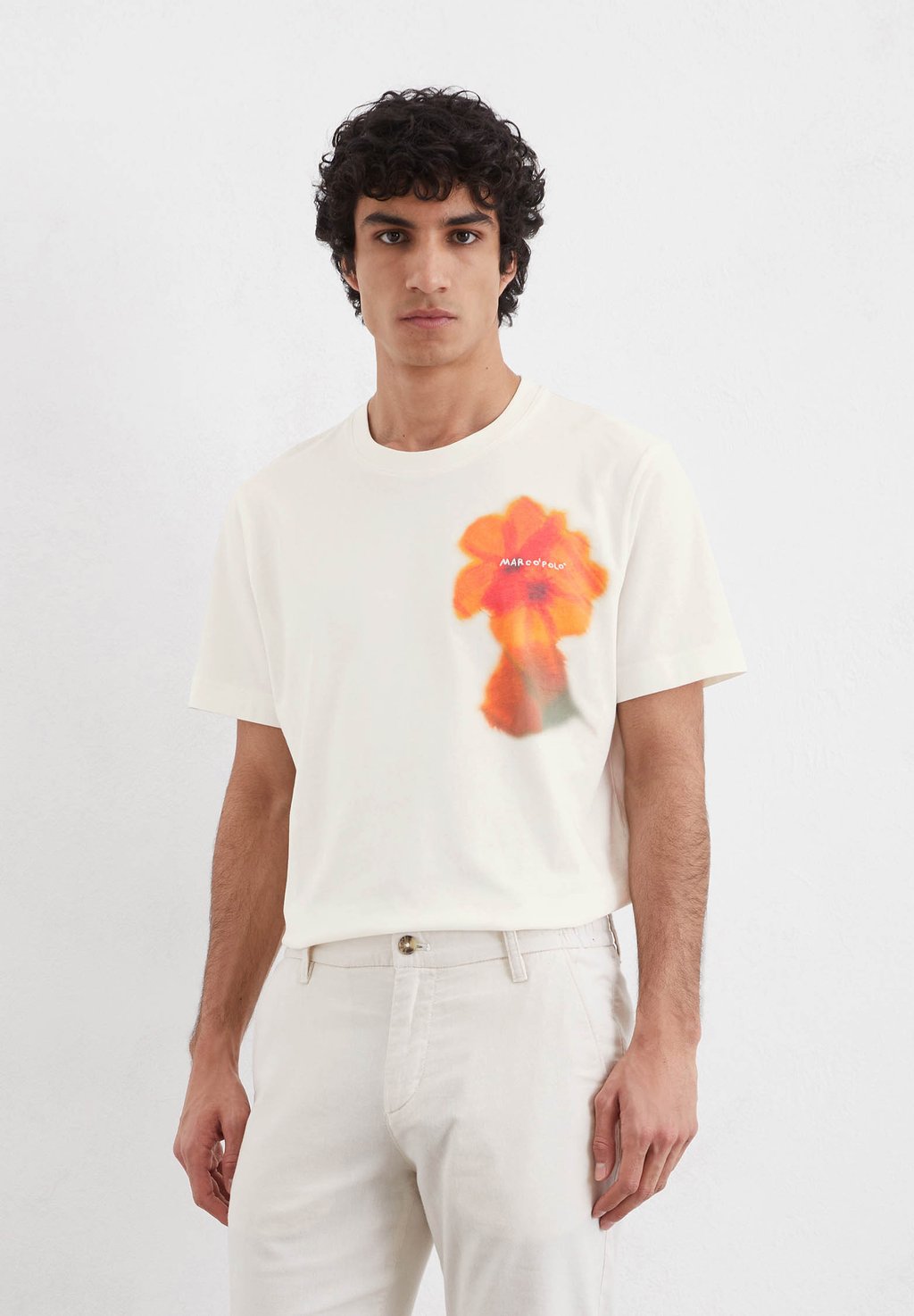 

Футболка с принтом SHORT SLEEVE NEW BACK Marc O'Polo, молочный