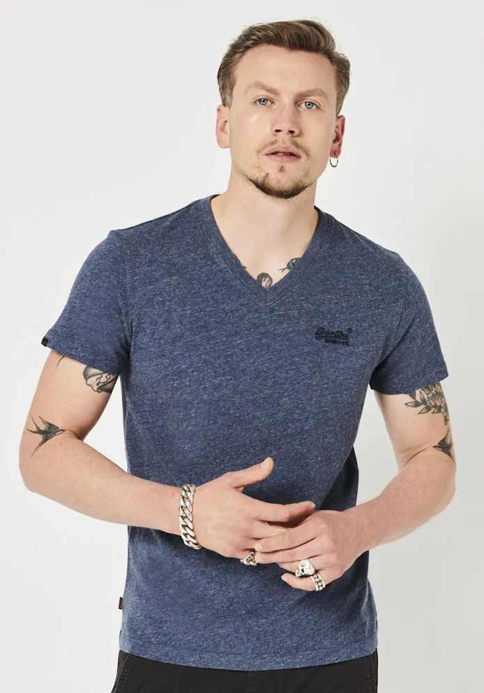 

Футболка Superdry "VINTAGE LOGO EMB VEE", синий