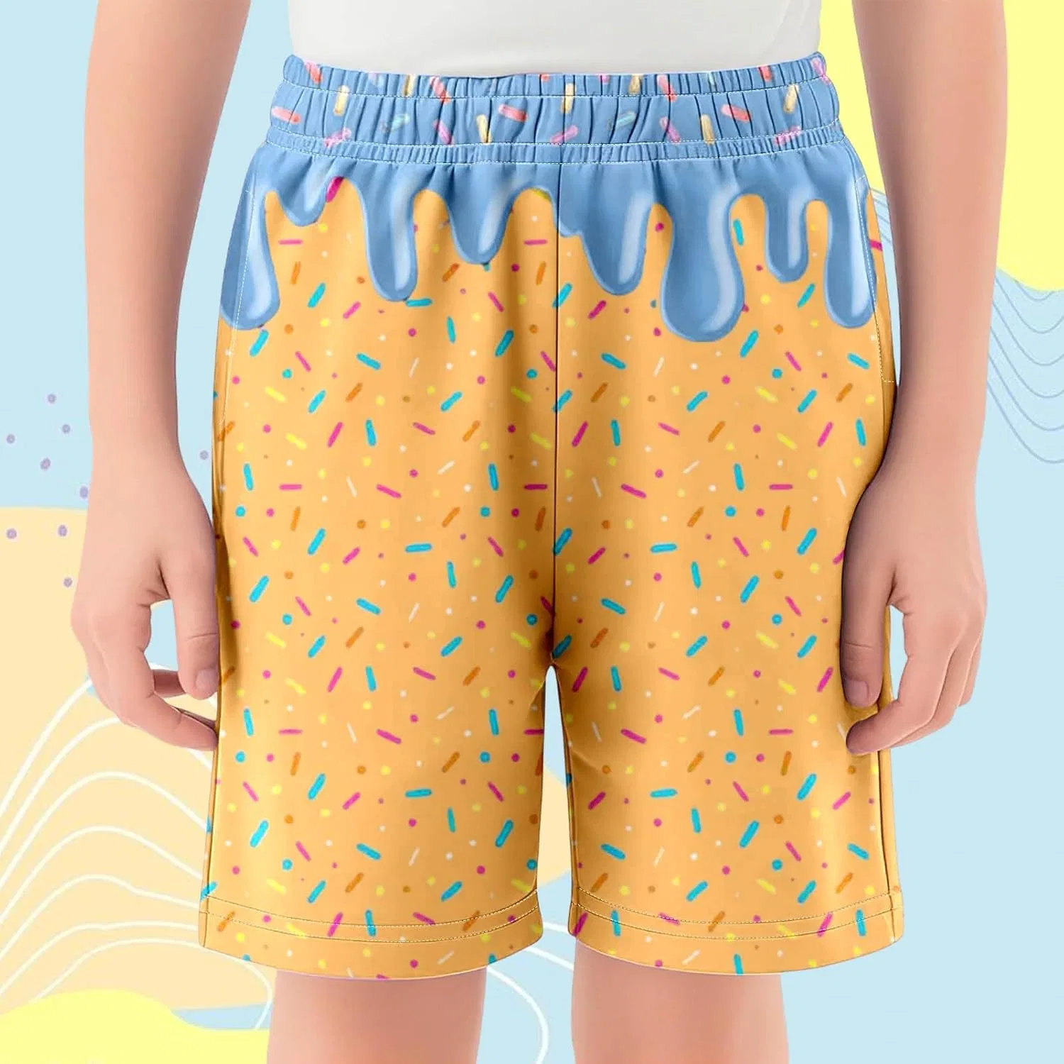 Шорты Active Shorts Ice Cream, Generic, 01-blue — фото 2