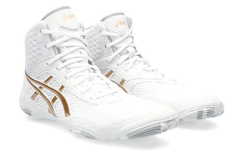 Кроссовки Asics MatBlazer унисекс, White/Gold — фото 3