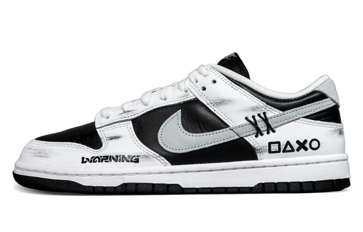 

Nike Кроссовки для скейтбординга Dunk Anti-Slip, износостойкие, низкие, мужские, белые, черные
