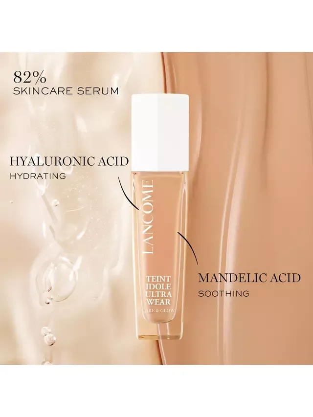 Тональный крем Teint Idole Ultra Wear Care & Glow Foundation Lancôme, 520 — фото 3