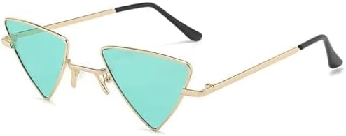 

Винтажные маленькие круглые солнцезащитные очки 2026 года для женщин и мужчин, ретро-очки в металлическом корпусе, защита от УФ-излучения UV400, панк-очки MTZJH, A-gold-green