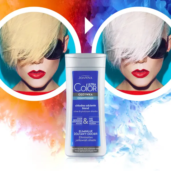 Кондиционер для светлых, осветленных и седых волос, 200 г Joanna Ultra color — фото 2