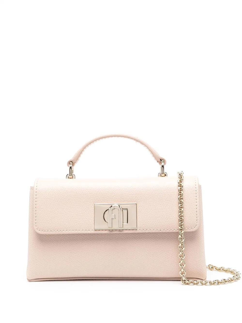 

Сумка-тоут с пряжкой-логотипом Furla, нейтральный