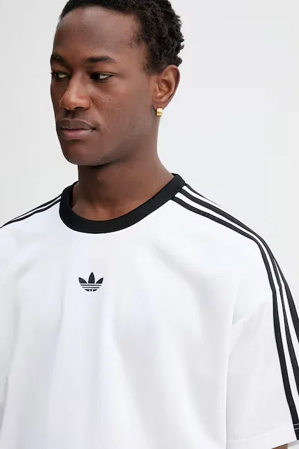 Футболка из полиэстера Adidas Originals, белый — фото 4