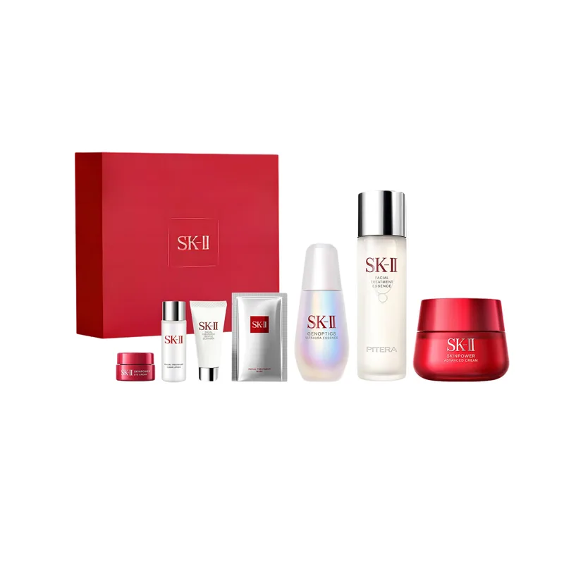 SK-II Набор для ухода за кожей SK II Little Bulb, 230ml Miracle Water+75ml Little Bulb+80g Red Jar Cream-Seven-Piece Set — фото 2