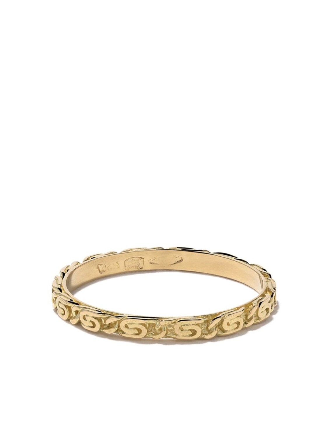 

Кольцо Snail Diamond Chain из желтого золота Wouters & Hendrix Gold, золотой
