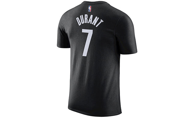 Футболка dri-fit nba brooklyn nets durant 7 short sleeve black Nike, черный — фото 2