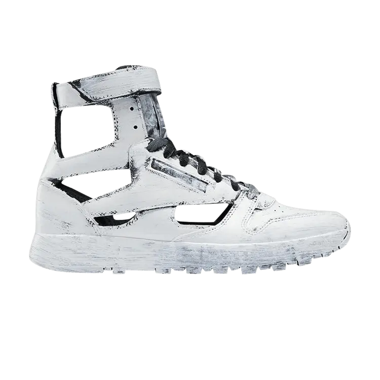 

Кроссовки Reebok Maison Margiela x Classic Leather Tabi High 'Handpainted - Bianchetto' Sample, белый