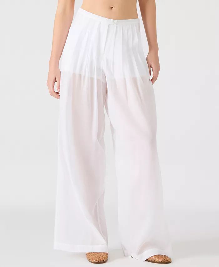 

Женские брюки Reeve Cotton Wide Leg Steve Madden, белый