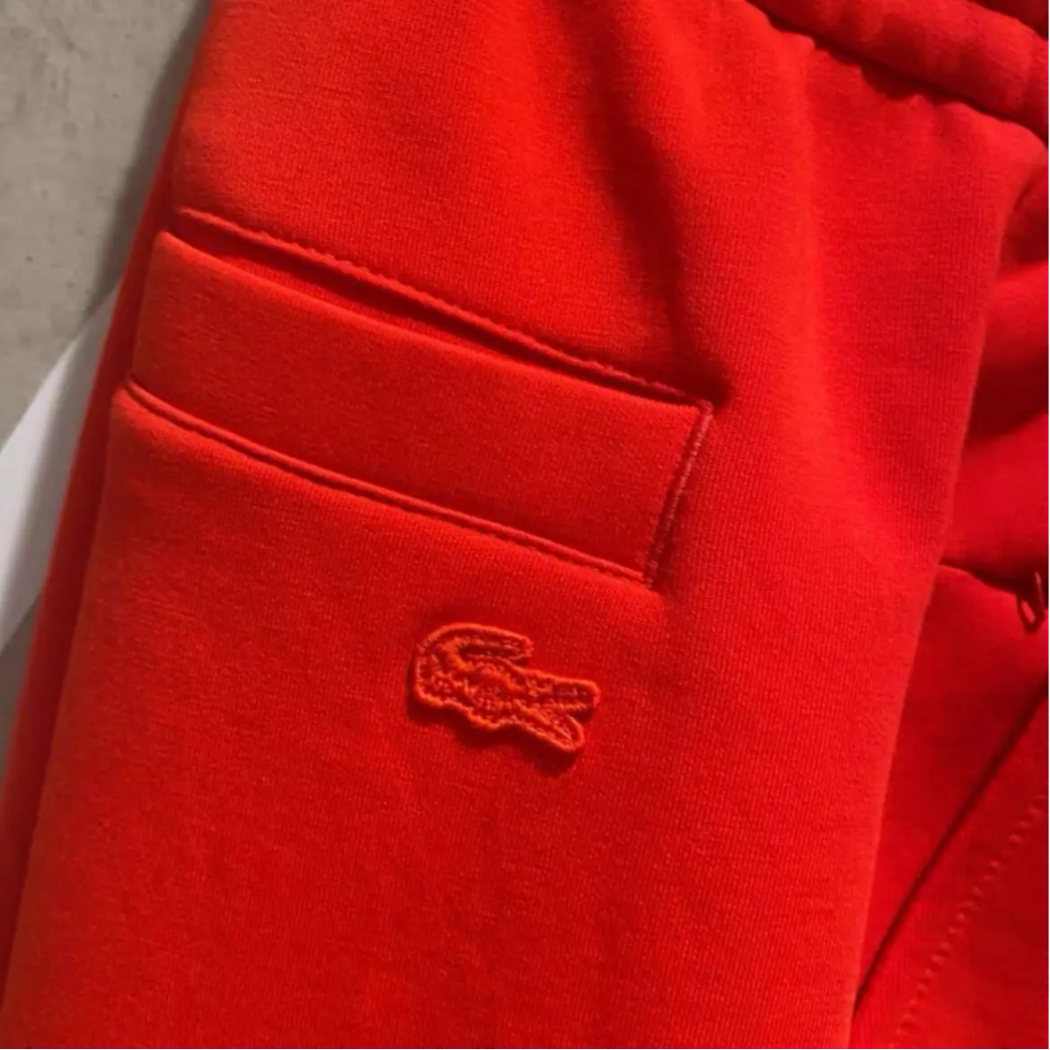 LACOSTE Повседневные брюки мужские красные — фото 4