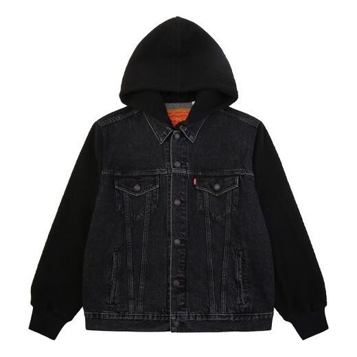 

Куртка Levis Hooded Casual Jacket Men's Black/Grey, серый