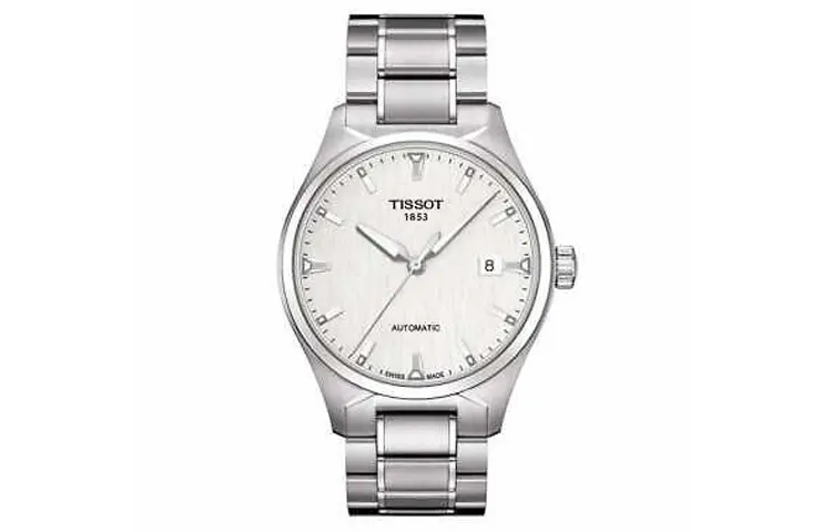 

TISSOT Часы Automatic Mechanical Movement Men's Watch Watch 39mm Silver Dial T060.407.11.031.00, Silver