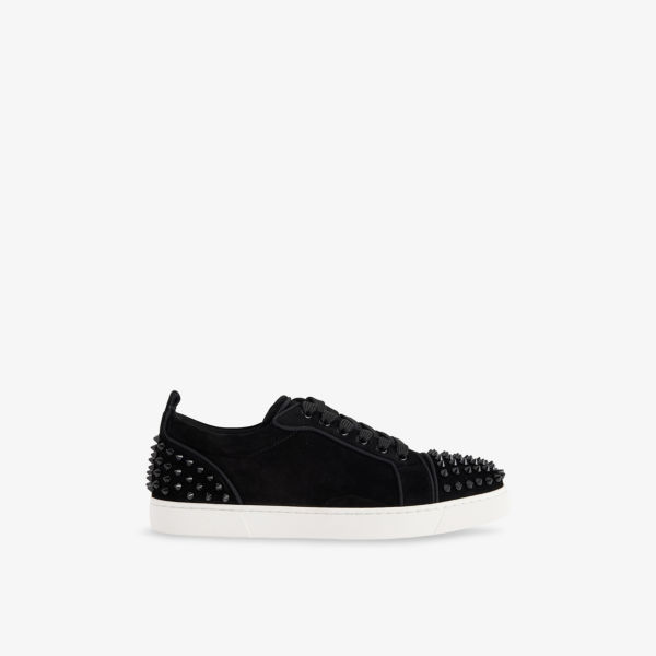 Кроссовки замшевые Christian Louboutin Louis, черный