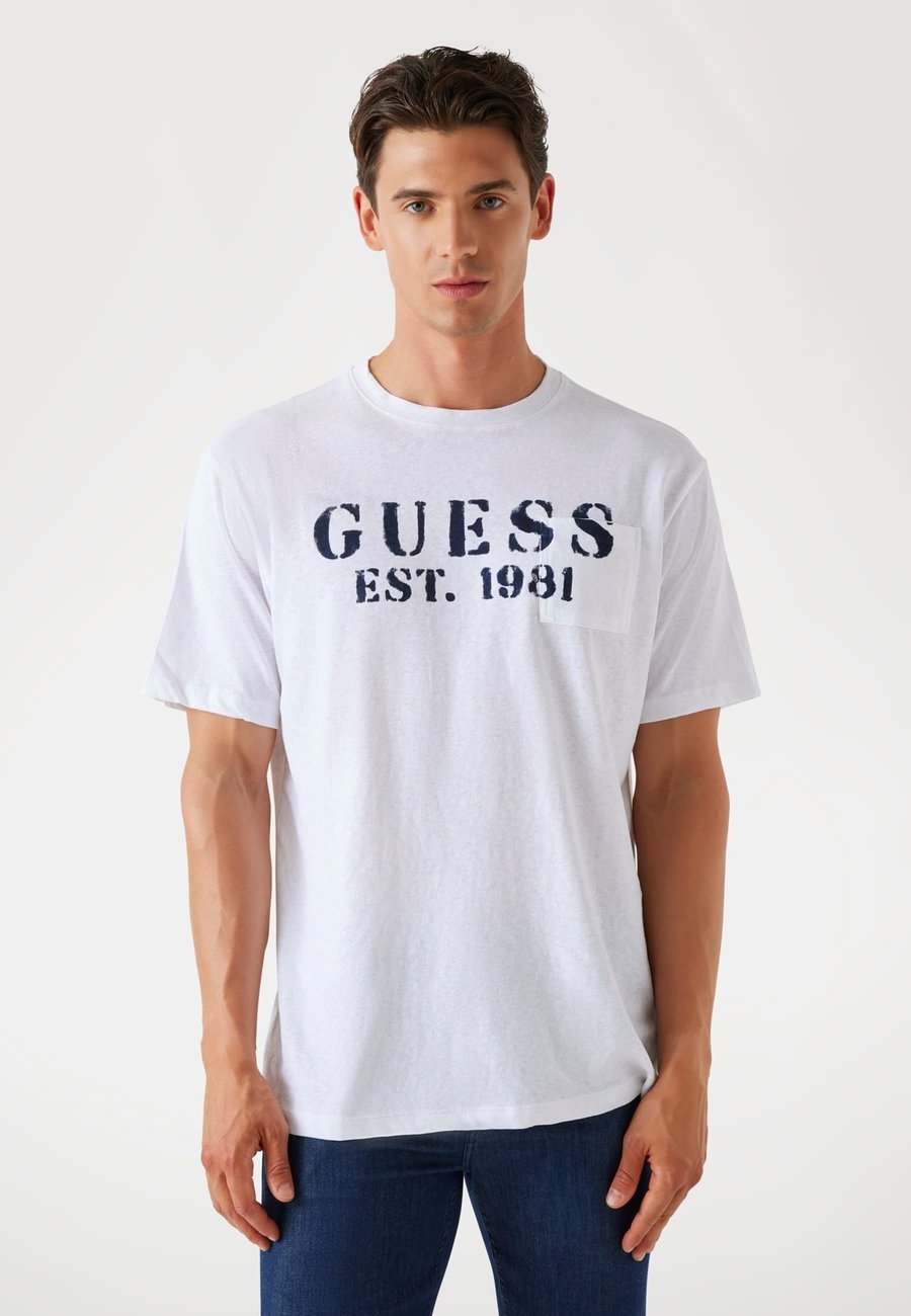 

Футболка Guess LOGO, Weiß/White, Белый, Футболка Guess LOGO, Weiß/White