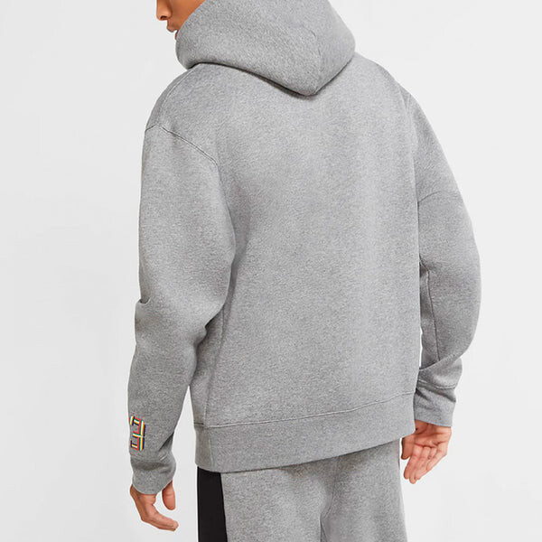 Толстовка Air Jordan Sport DNA Large logo Printing Fleece Stay Warm Gray, серый — фото 3