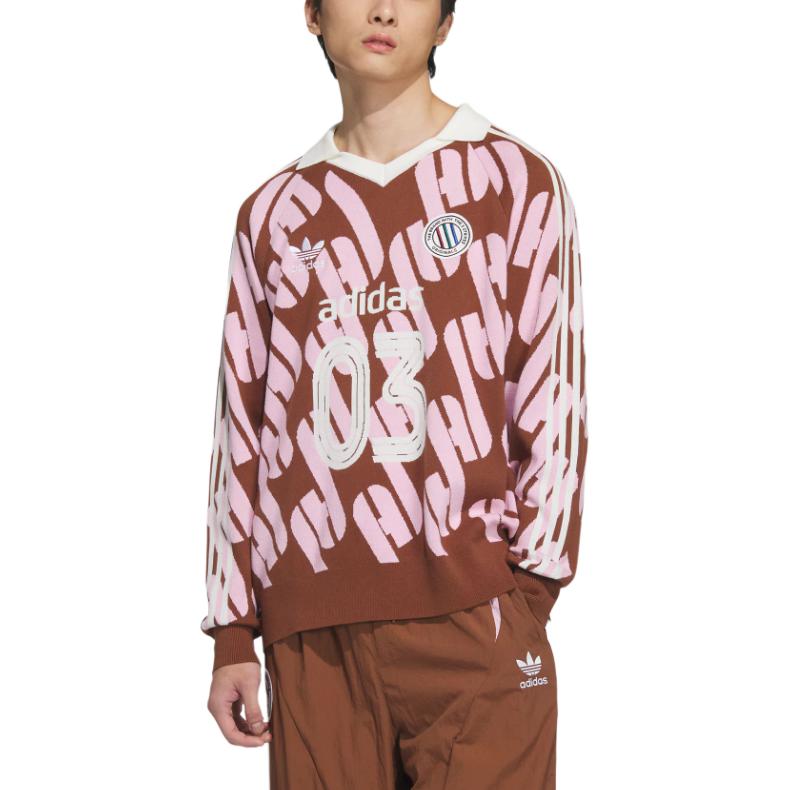 Adicolor Свитшот Unisex Темно-коричневый/Розовый Adidas Originals — фото 3