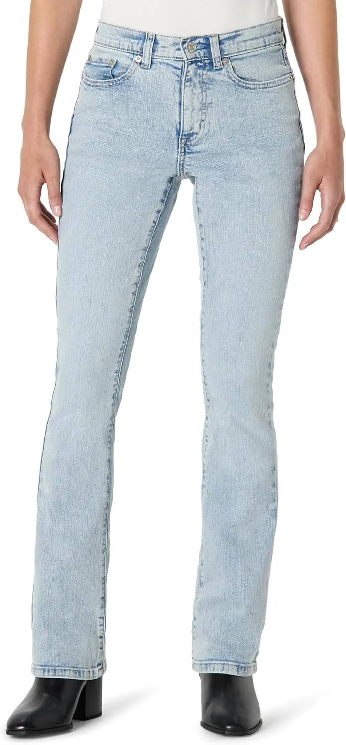 

Amazon Essentials Женские джинсы Bootcut Mid-Rise Slim-Fit с высокой эластичностью