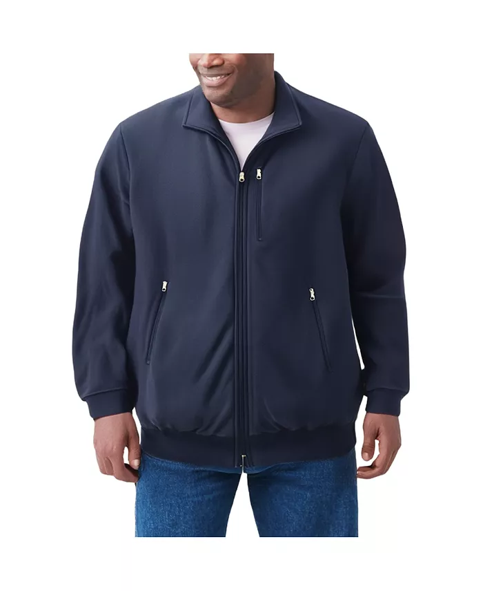 

Большая и высокая куртка-флис с молнией на всю длину Kingsize, синий