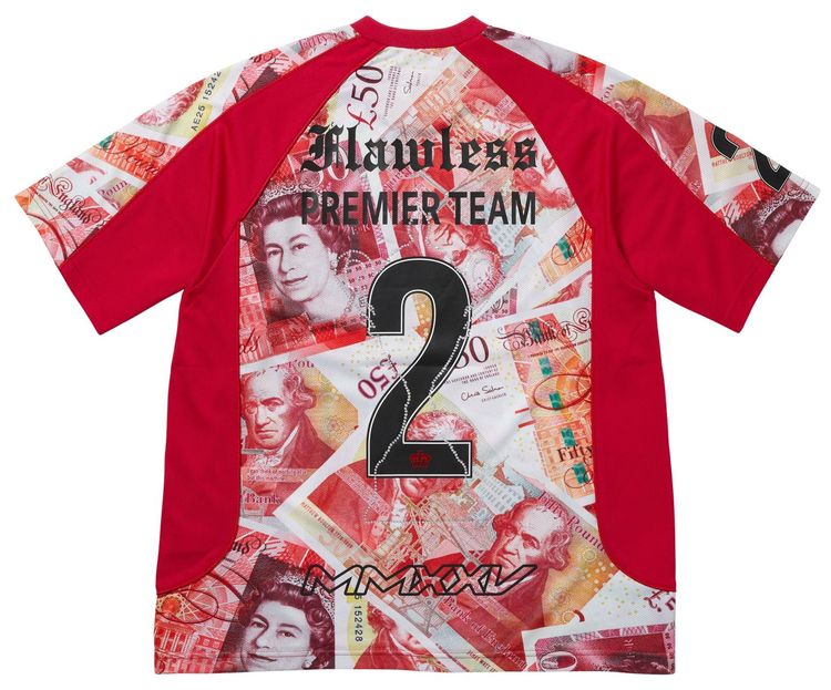 Футболка Supreme Pounds Soccer Jersey, красный — фото 2