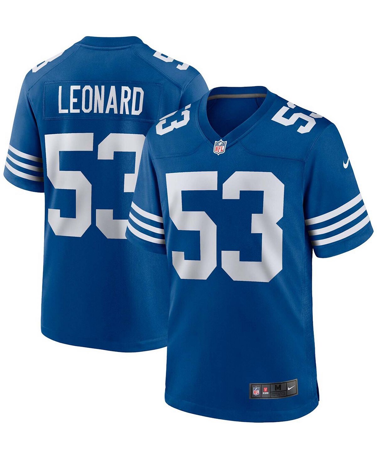 

Мужская футболка Darius Leonard Indianapolis Colts Alternate Game Nike
