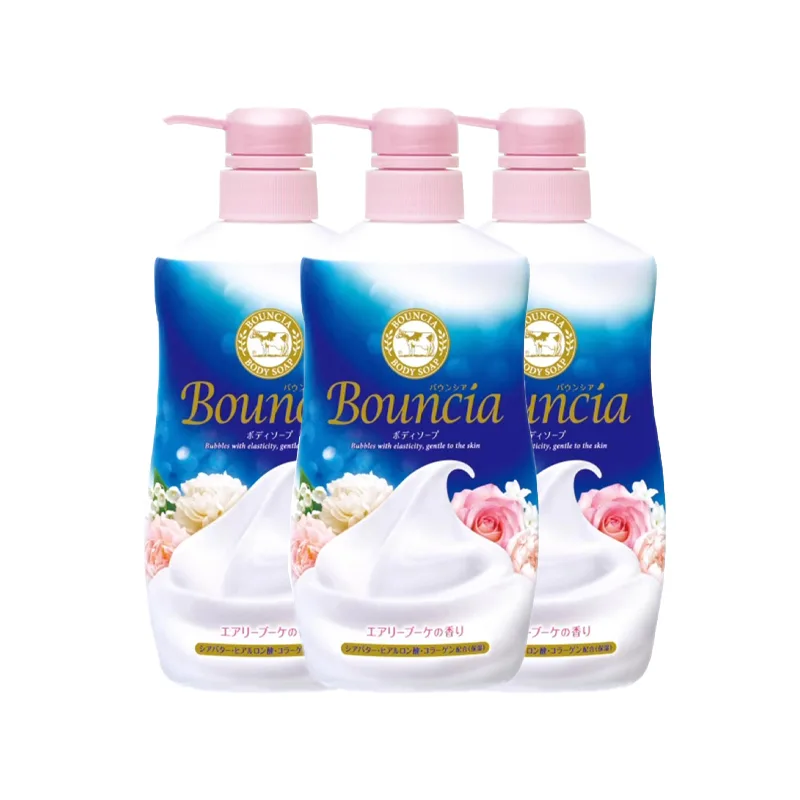 COW SOAP Гель для душа с ароматом розы, увлажняющий, против зуда, 500 мл*2/750 мл, 750ml*3