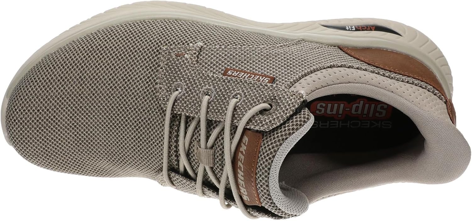 Мужские кроссовки Skechers Arch Fit Crosser - Ruger, Taupe — фото 2