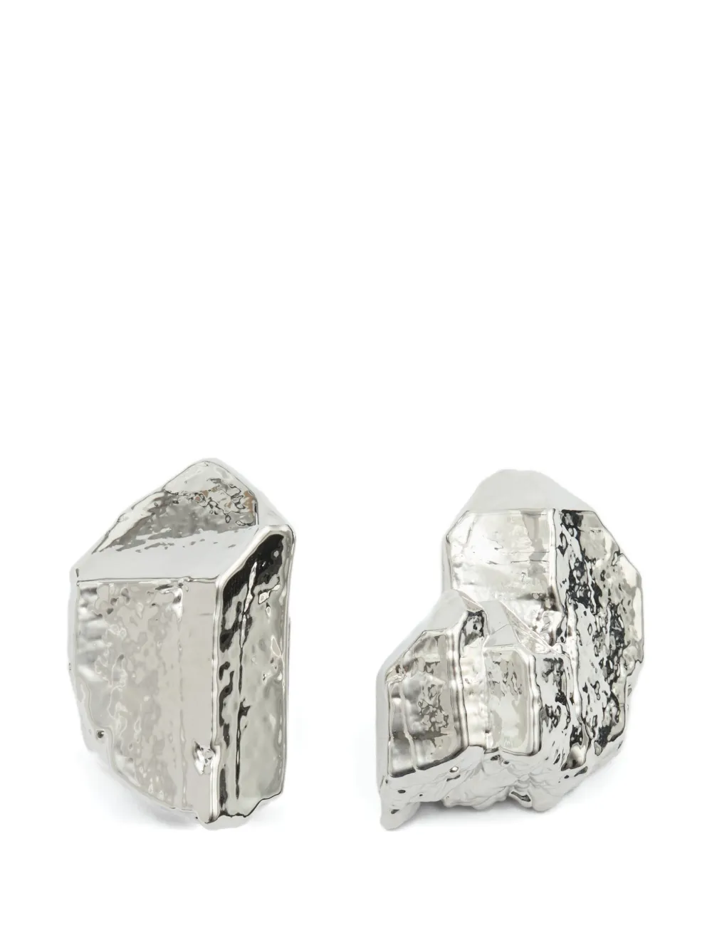 

Серьги в форме камней MM6 Maison Margiela, серебряный