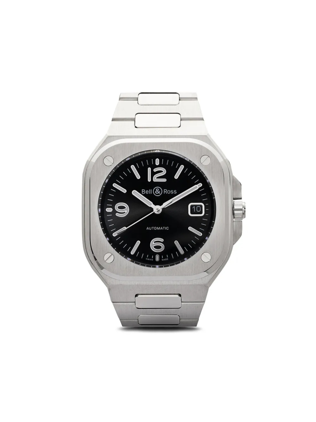 

Наручные часы BR 05 Black Steel 40 мм Bell & Ross, черный