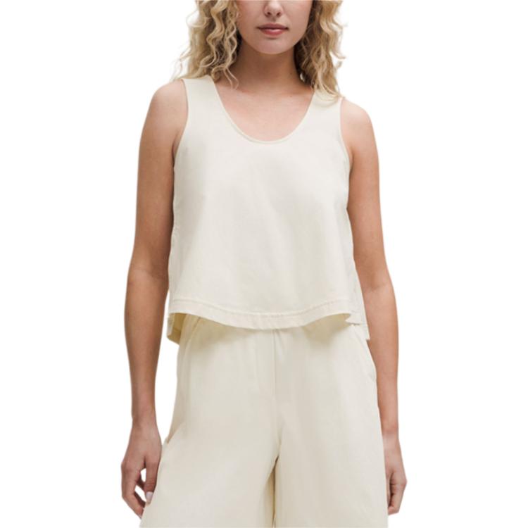 

Женский топ Stretch Woven Lululemon, светлая слоновая кость