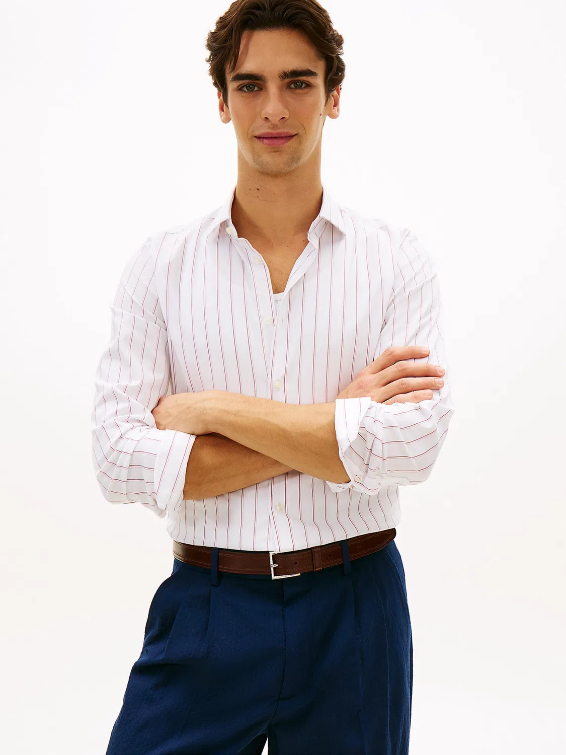 Деловая рубашка приталенного кроя Tommy Hilfiger, White — фото 2