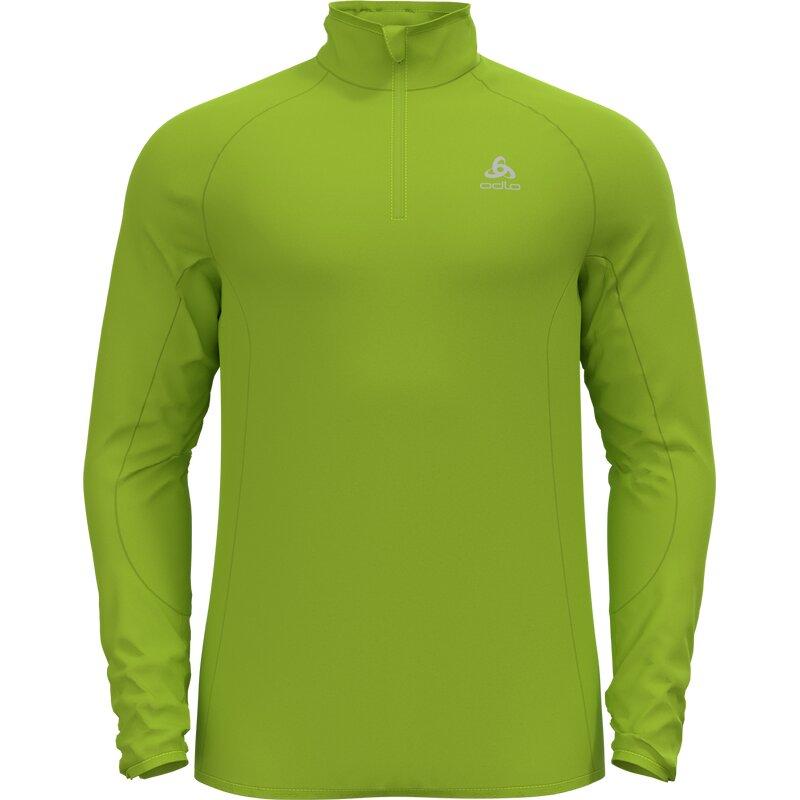 

Laufshirt "carve light midlayer 1/2 zip" Odlo, зеленый